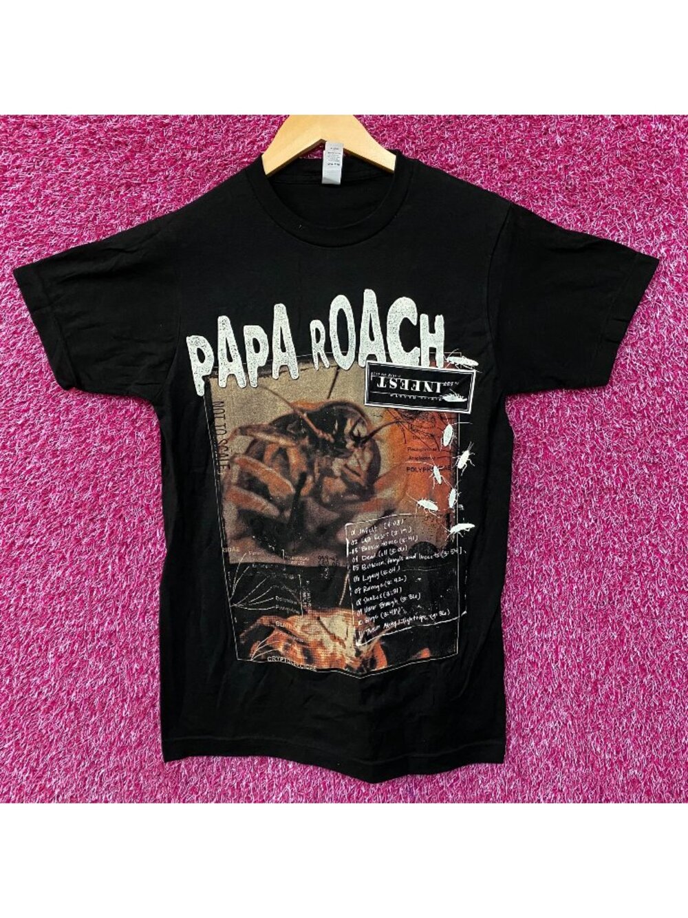 Papa Roach "Infest" Album Cover Metal T-Shirt Small